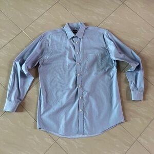 #2796 Joseph & Feiss Squared Light blue Dress Shirt Neck 17 36/37 TALL